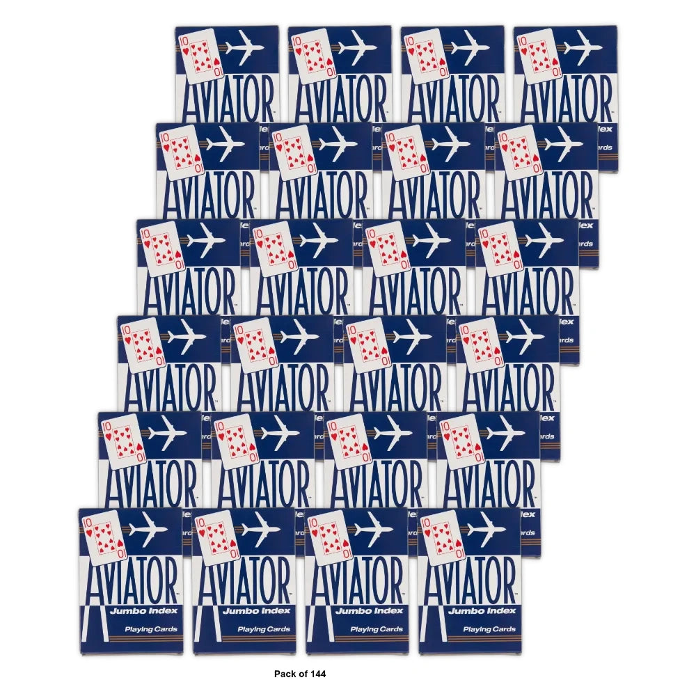 Aviator Playing Cards - Poker Jumbo Index (Pack of 144)