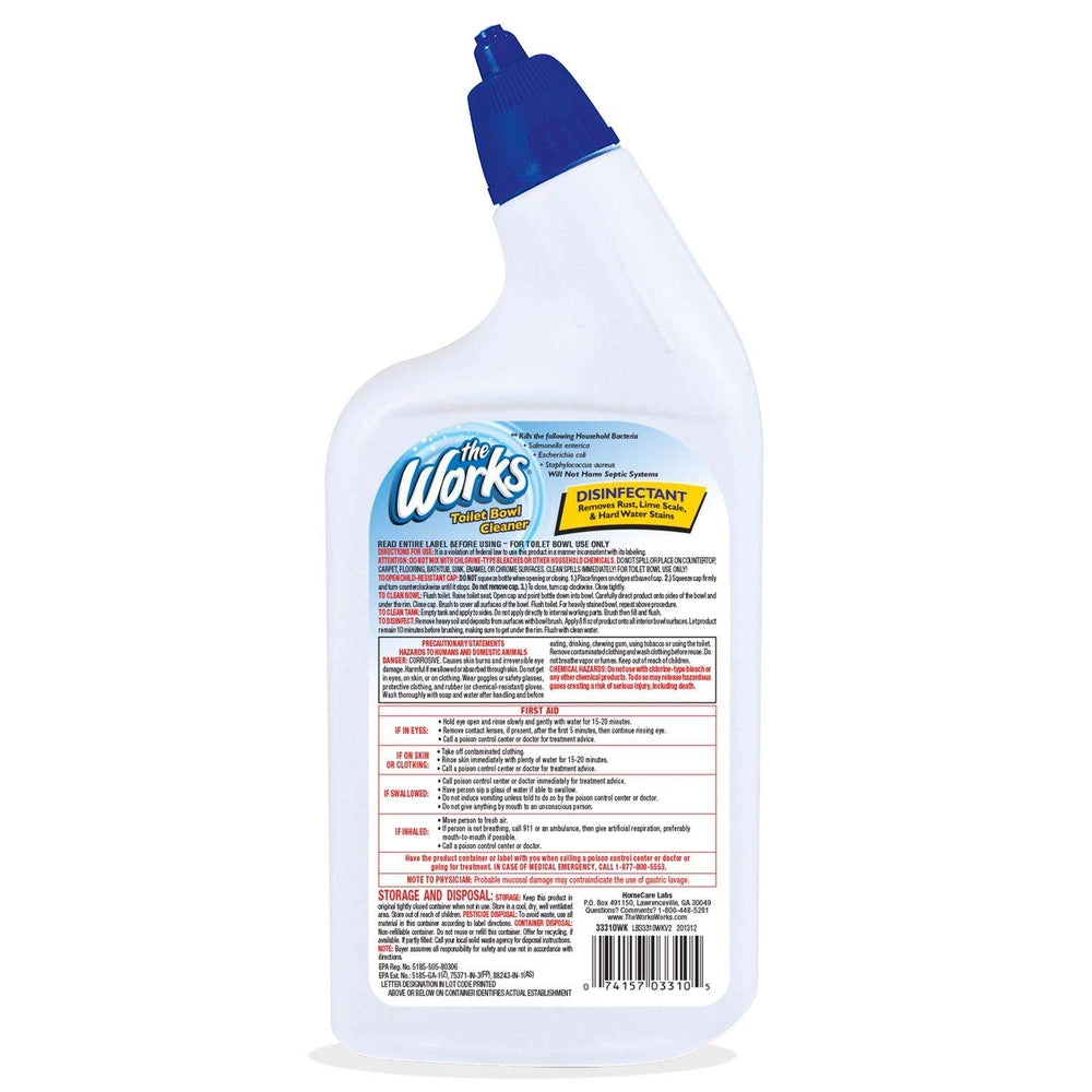 The Works Toilet Bowl Cleaner 32 OZ (Pack of 12)