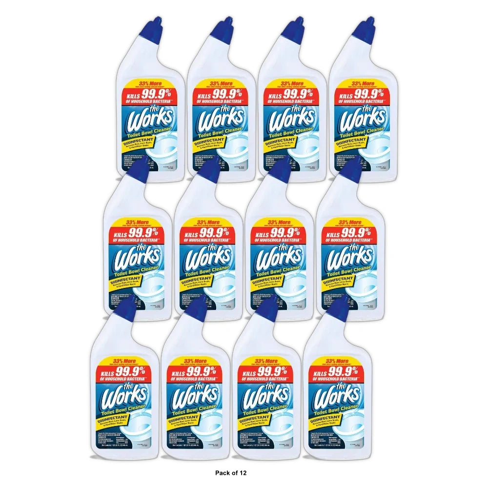 The Works Toilet Bowl Cleaner 32 OZ (Pack of 12)