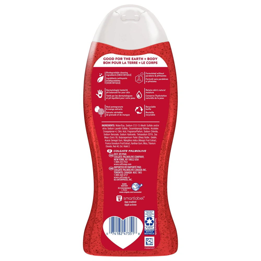 Softsoap Ssbw 20F/591Ml Cs Sp Pomegrante & Mango, 1.46875 Fl Oz (Pack Of 4)