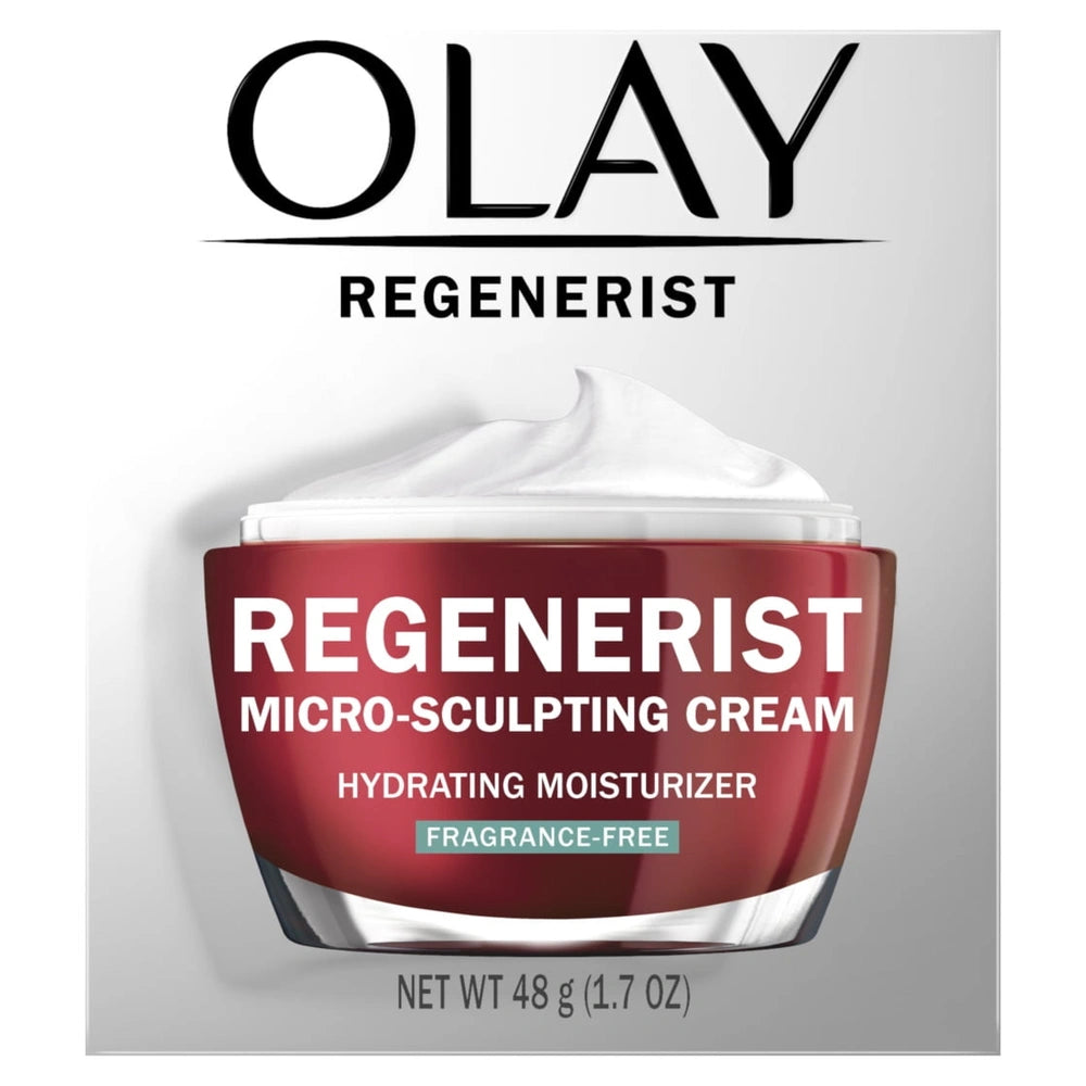 Olay Regenerist Face Moisturizer Micro-Sculpting Cream - Fragrance Free 1.7 oz (Pack of 12)