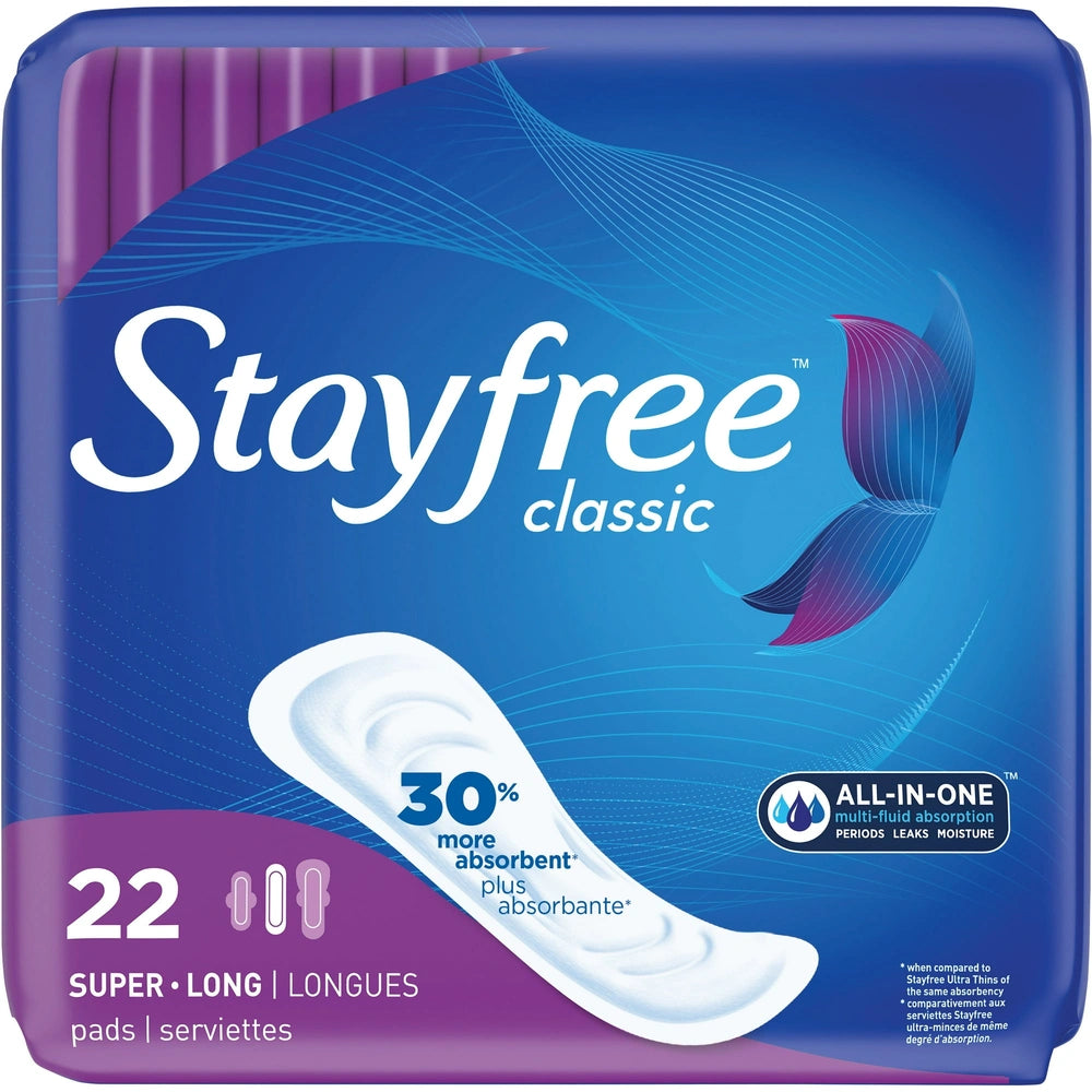 STAYFREE Classic Pads Super Long without Wings (Pack of 4)