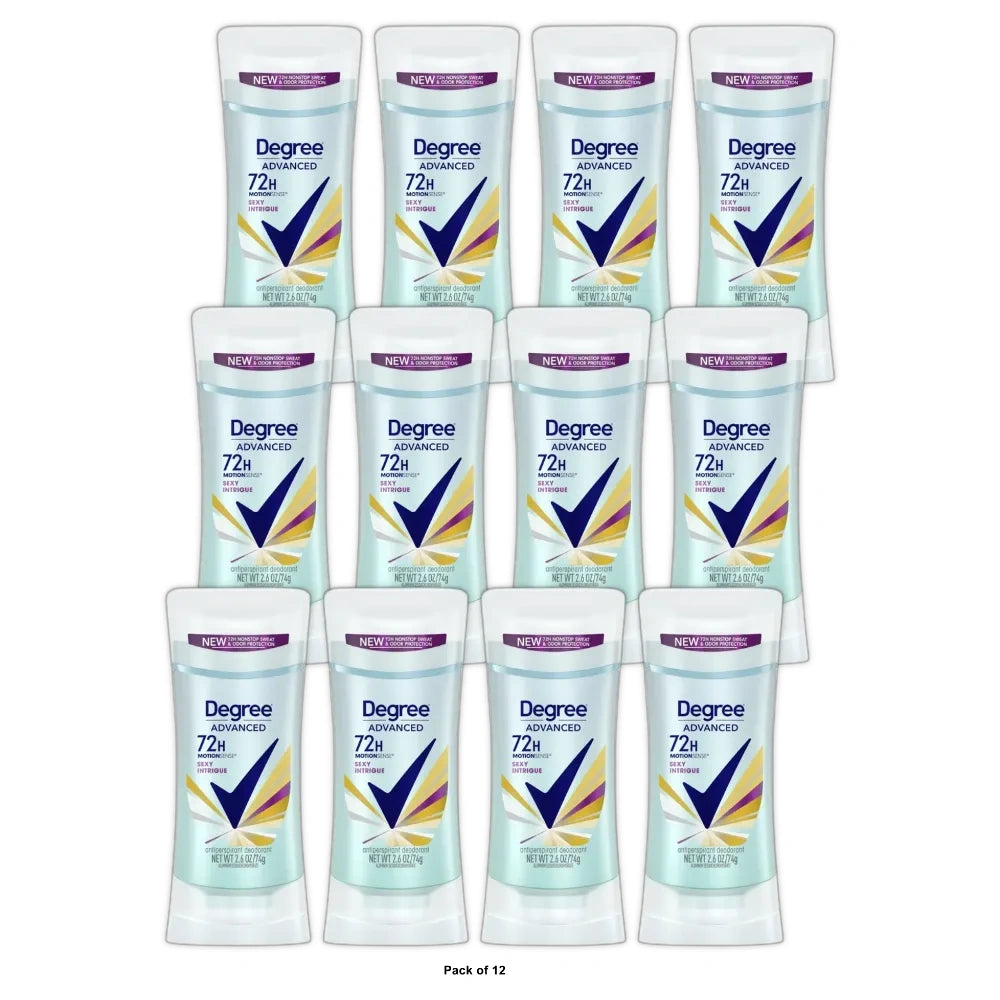 Degree for Women Body Responsive Anti-perspirant & Deodorant, Sexy Intrigue, 2.6 OZ (Pack of 12)