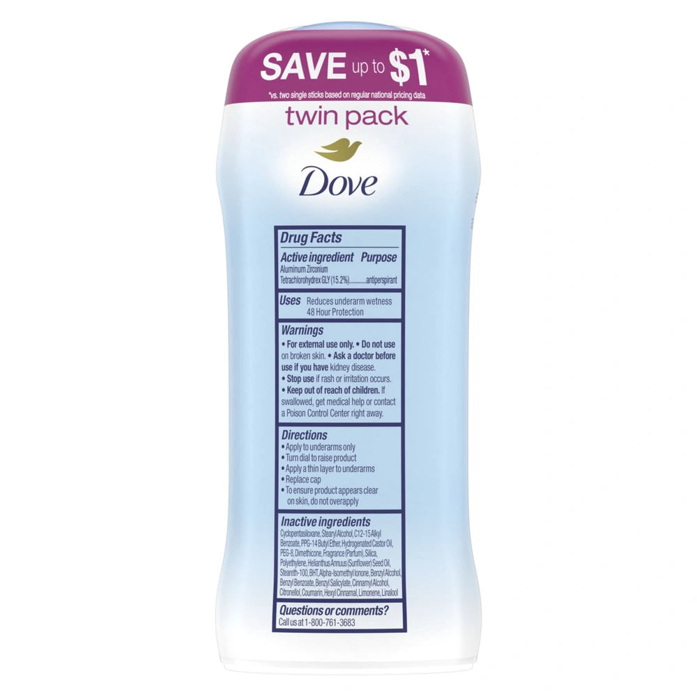 Dove Beauty Powder 48-Hour Invisible Solid Antiperspirant &Amp; Deodorant Stick - 1. 2.6 Oz (Pack Of 6)
