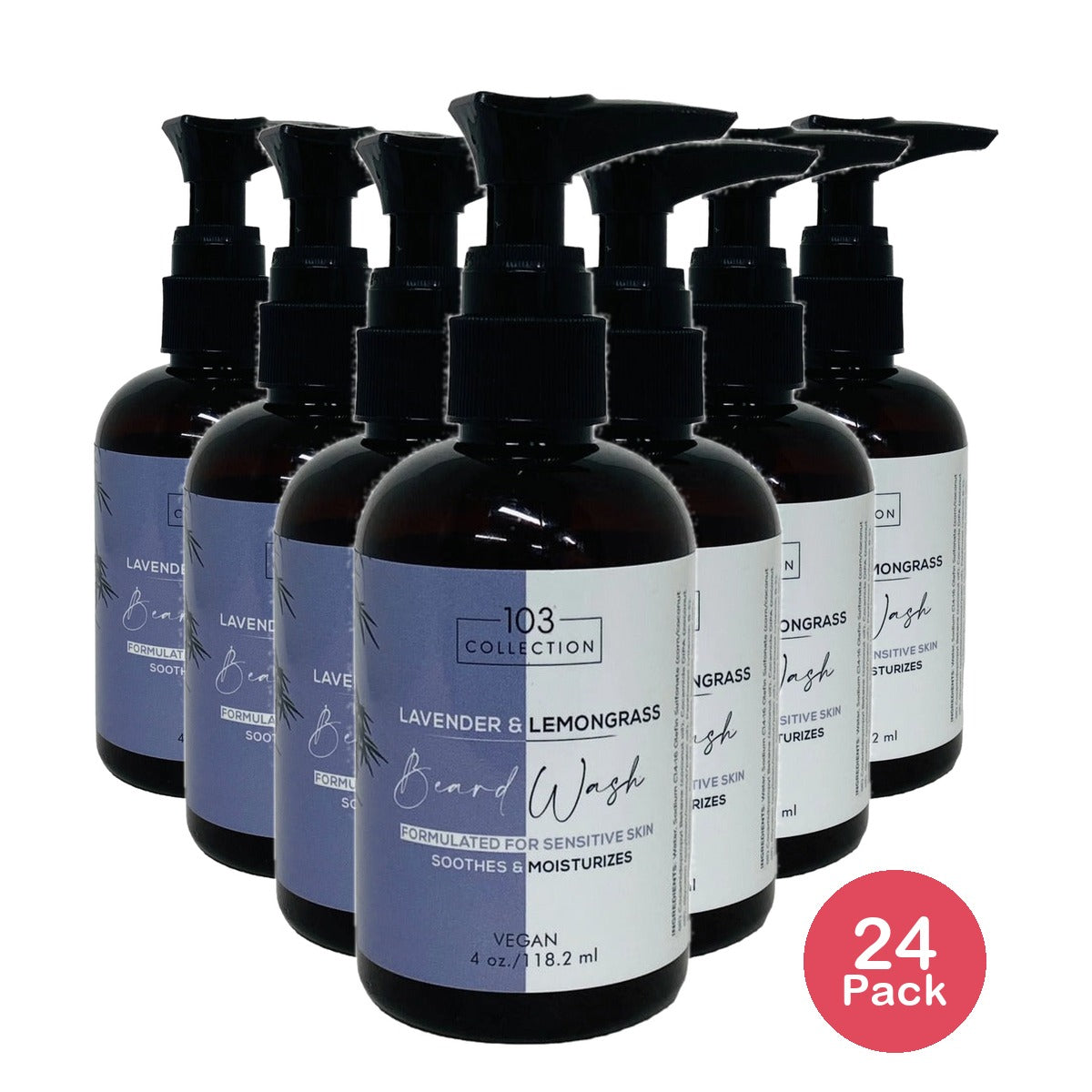 103 Collection Lavender & Lemongrass Beard Wash 4 Oz (Pack of 24)
