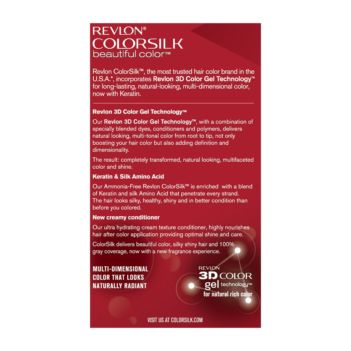 Revlon ColorSilk Beautiful Color Permanent Hair Color 55 Light Reddish Brown (Pack of 12)