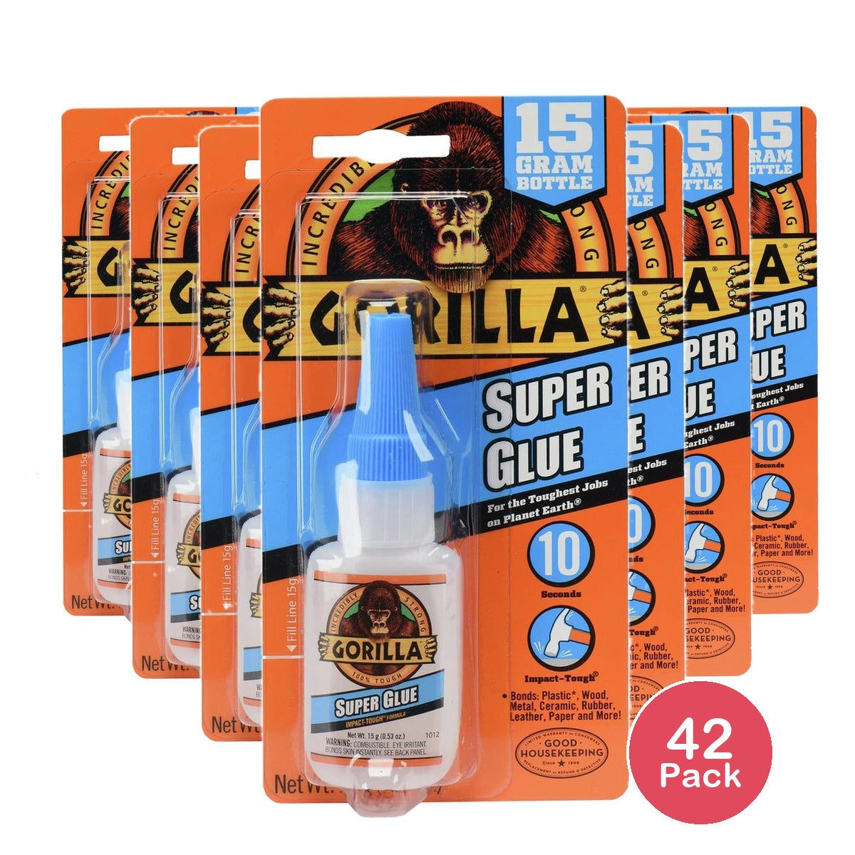 Gorilla Super Glue 12.8 OZ (Pack of 6)