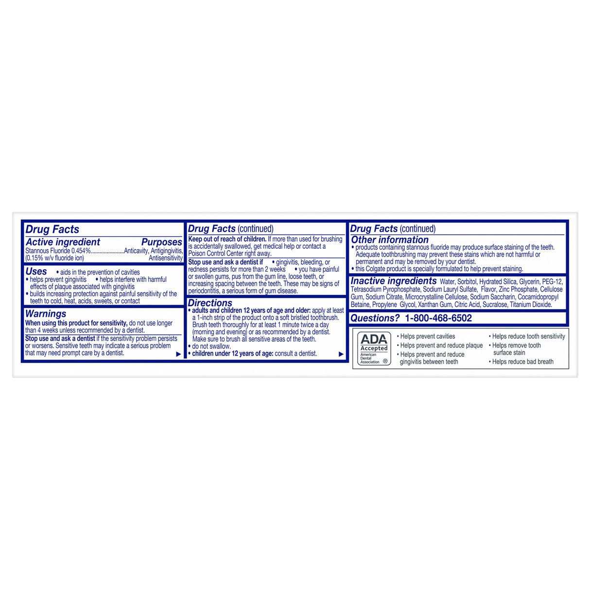 Colgate Total Paste Formula Toothpaste Clean Mint Flavor 3.3 (Pack of 24)