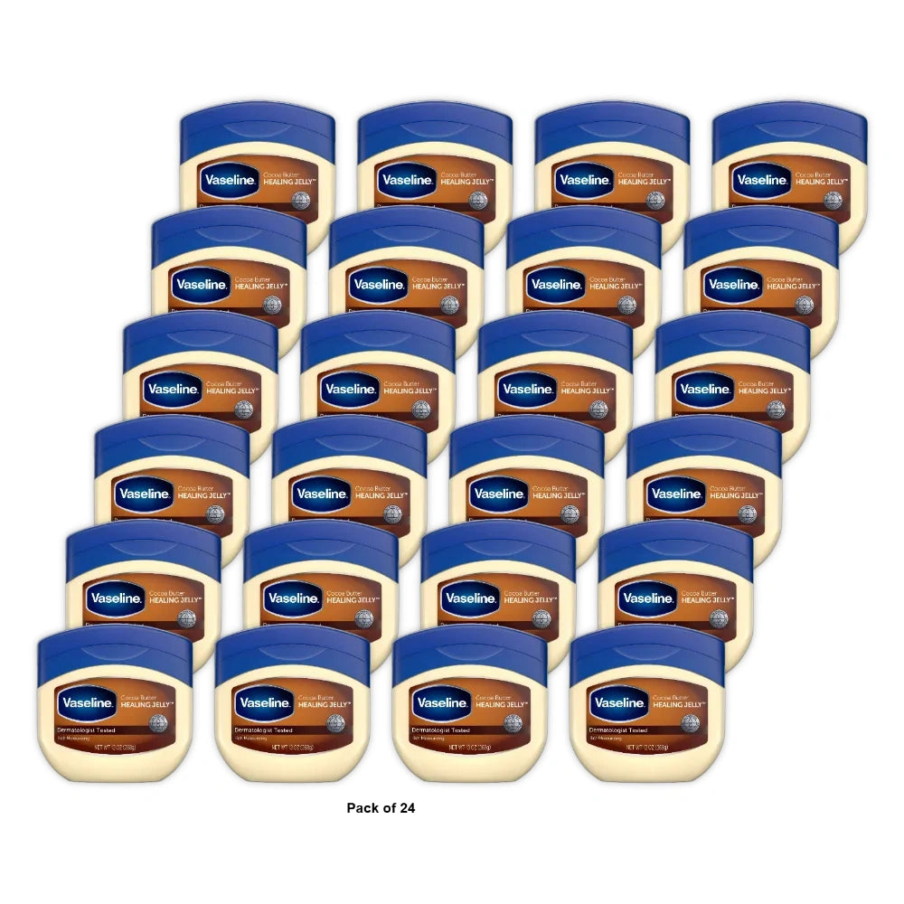 Vaseline Cocoa Butter Healing Petroleum Jelly - 13 Oz (Pack of 24)