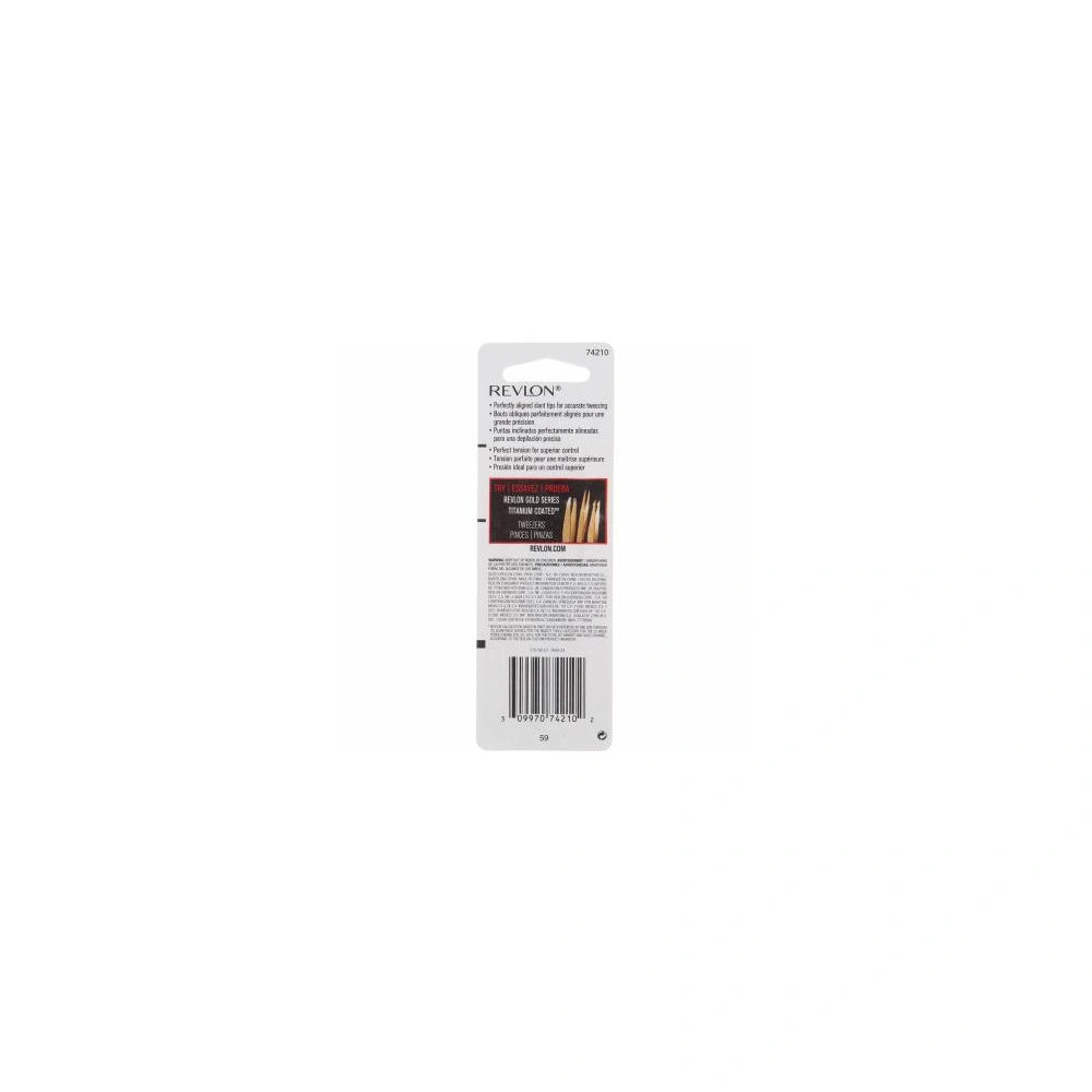 Revlon Expert Made with Stainless Steel, Slant Tip Tweezer 0.64 Oz (Pack of 72)