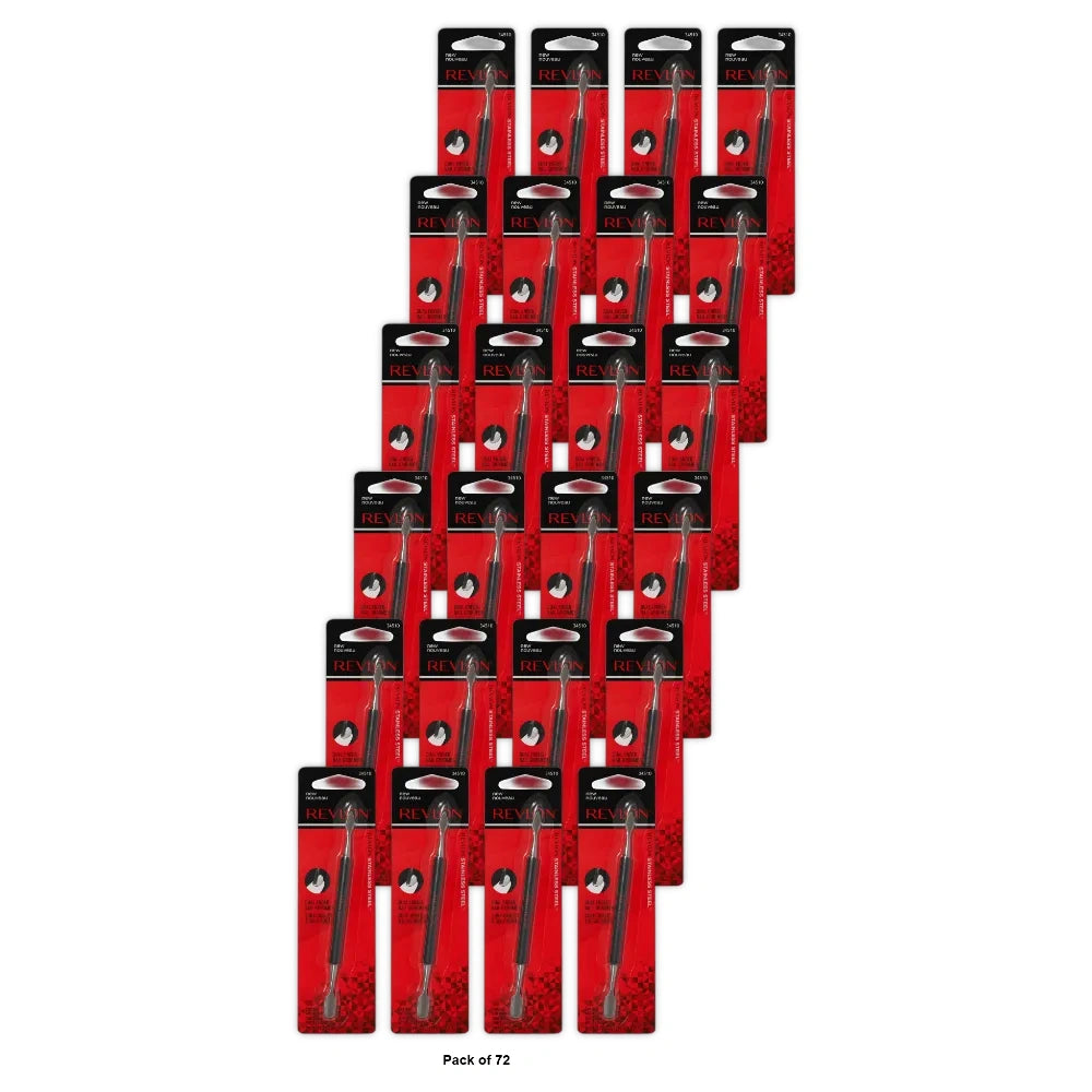 Revlon Cuticle Pusher and Nail Cleaner Black (Pack of 72)