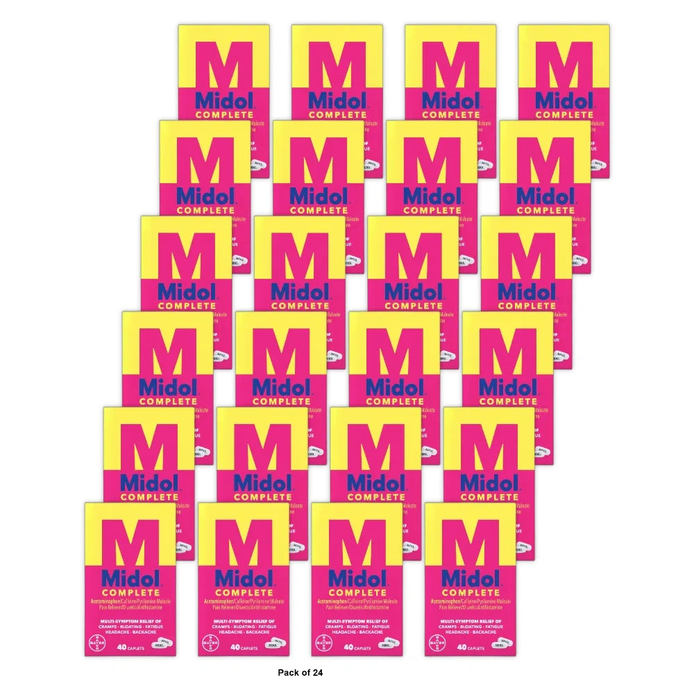 Midol Menstrual Symptom Relief Tablets - Acetaminophen - 40ct (Pack of 24)