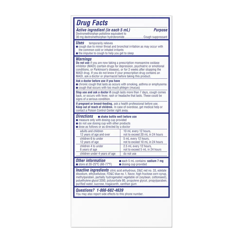 Delsym Cough Relief Liquid - Grape - 5 fl oz (Pack of 12)