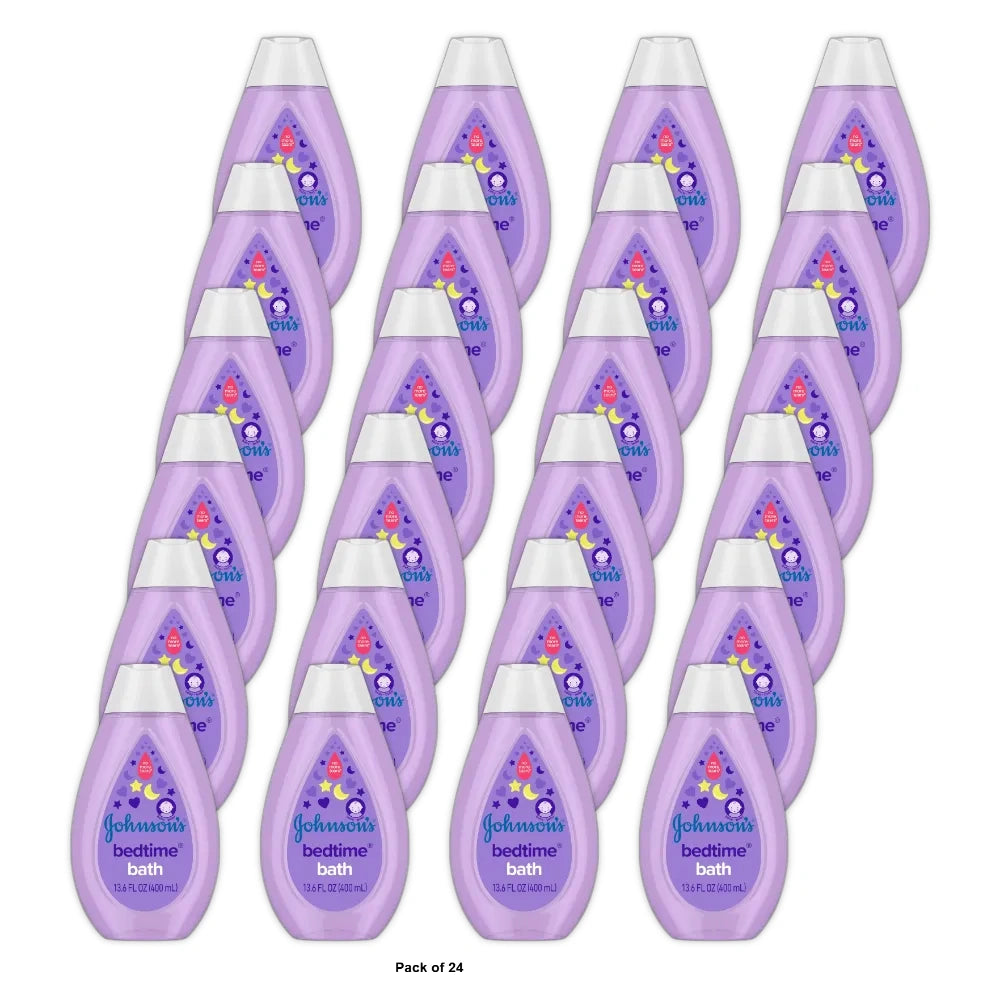 Johnson s Tear-Free Bedtime Baby Bath Soothing Aromas 13.6 fl Oz (Pack of 24)