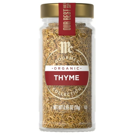 McCormick Gourmet Organic Thyme Leaves 0.65 Oz (Pack of 36)