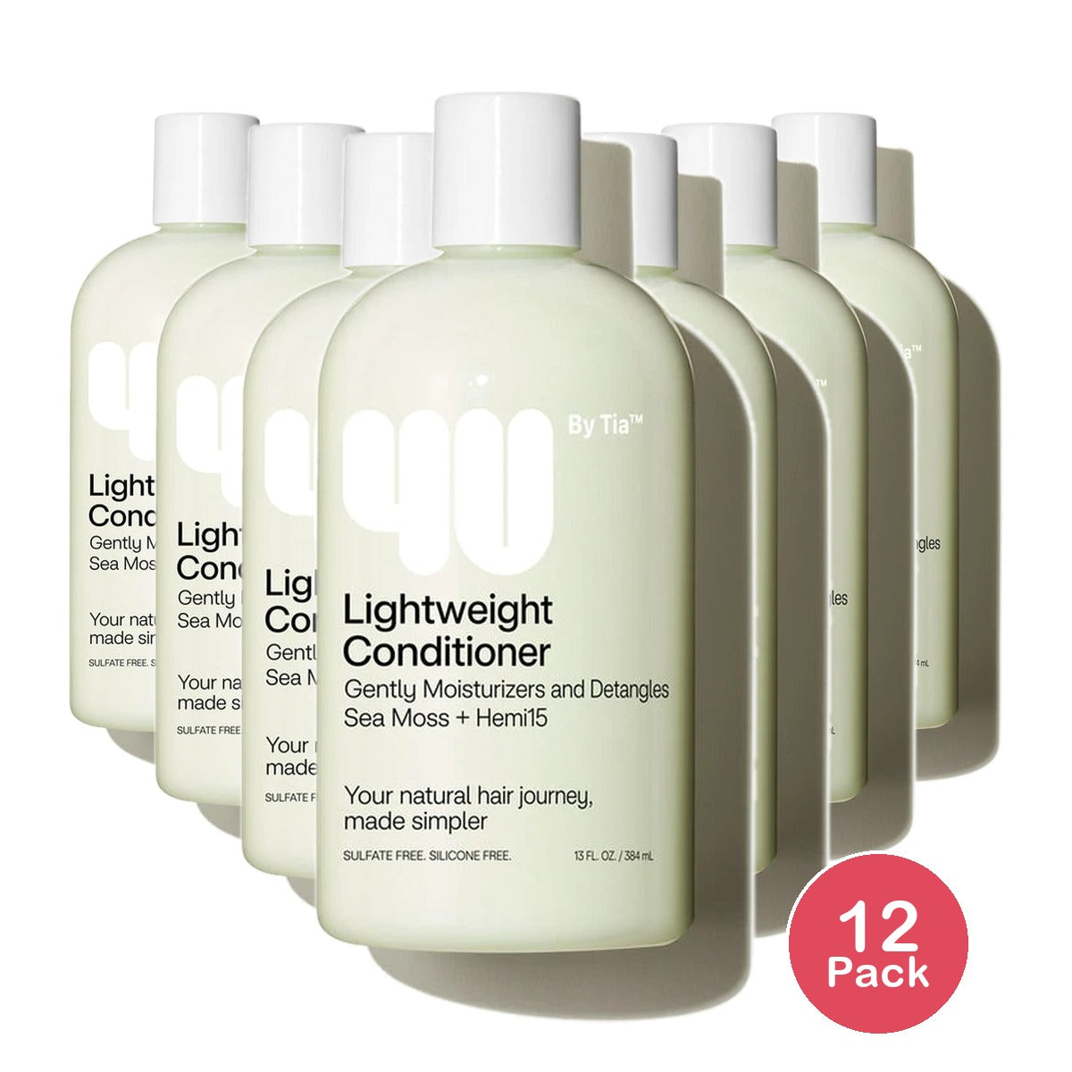 4U by Tia Lightweight Detangling Conditioner with Sea Moss and Hemi15 13 fl oz 8 Oz (Pack of 12)