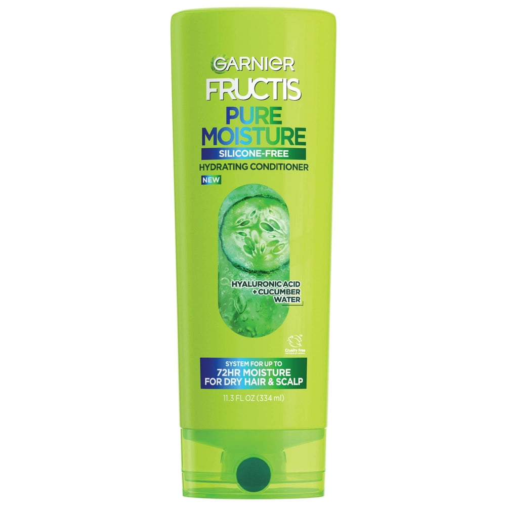 Garnier Fructis Pure Moisture Conditioner for Dry Hair with Hyaluronic Acid 11.3 fl oz (Pack of 6)
