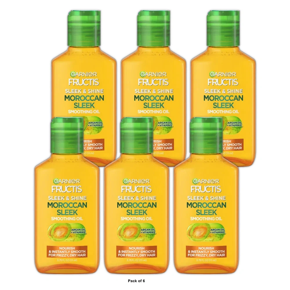 Garnier Fructis Sleek & Shine Moroccan Sleek Oil Treatment - 3.75 fl oz (Pack of 6)