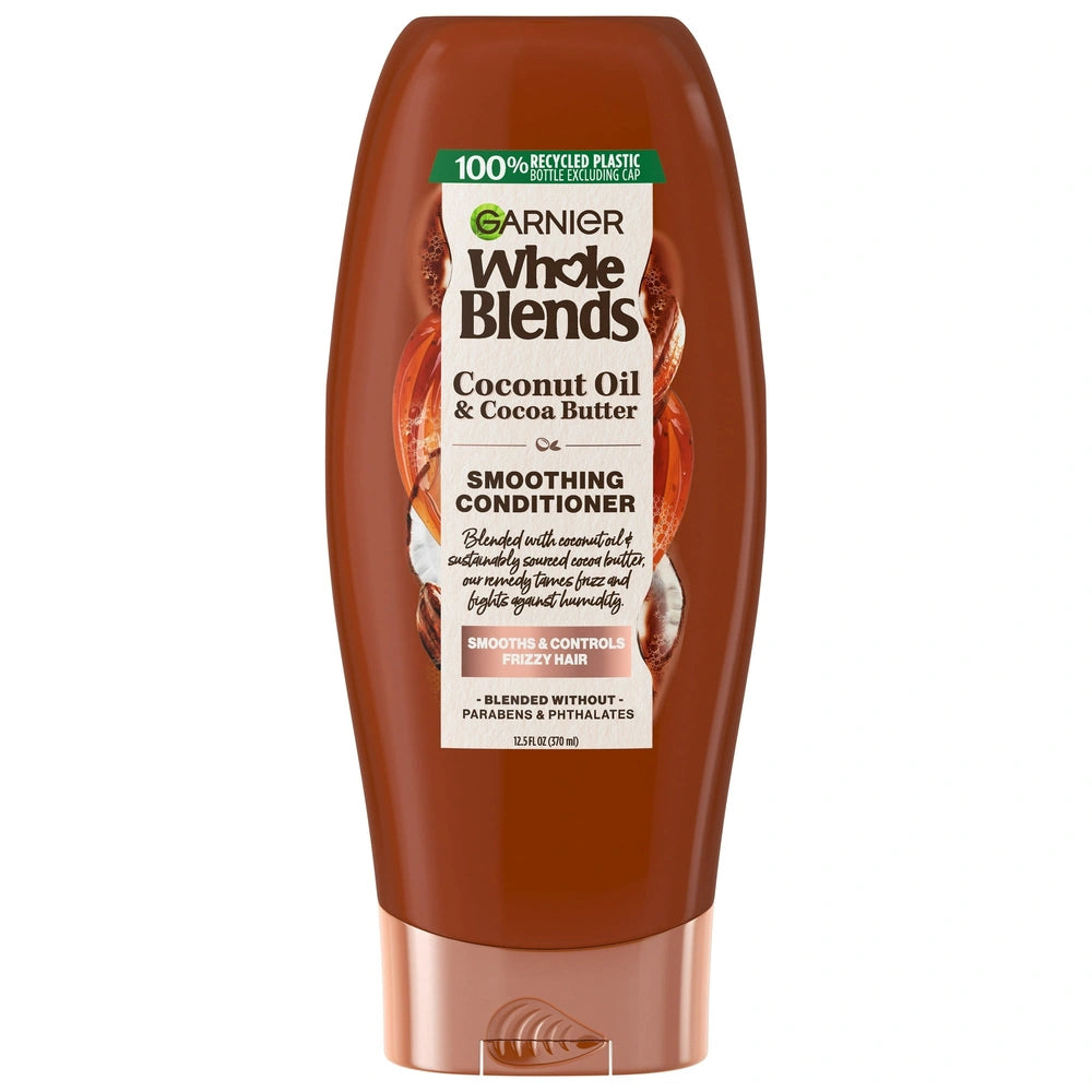 Garnier Whole Blends Frizz Control Conditioner with Coconut Oil Cocoa Butter Al12.5 fl oz (Pack of 6)