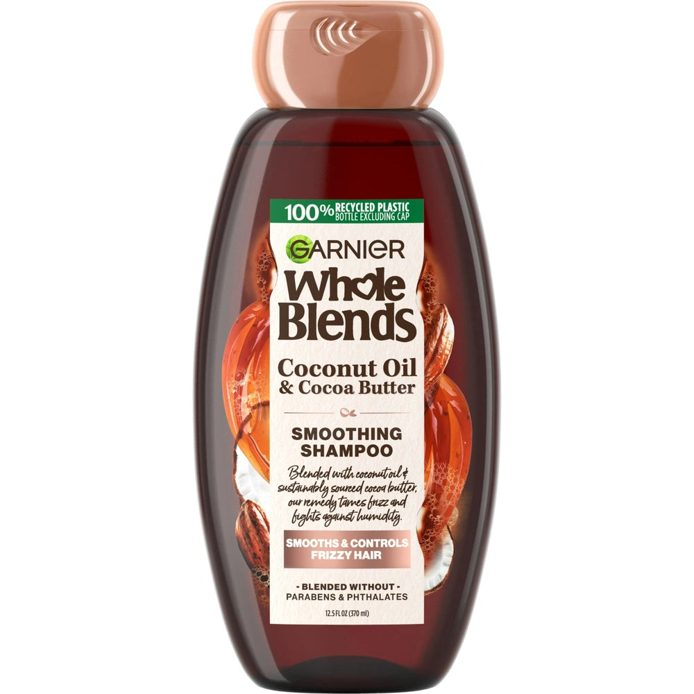 Garnier Whole Blends Frizz Control Nourishing Daily Shampoo All Hair Types 12.5 fl oz (Pack of 6)