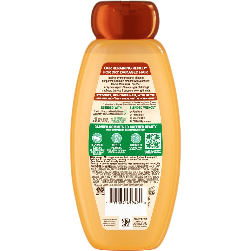 Garnier Whole Blends Honey Treasures Repairing Shampoo - 12.5 fl OZ (Pack of 6)