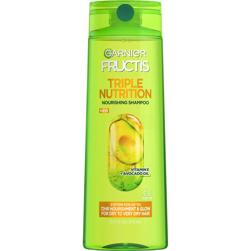 Garnier Fructis Triple Nutrition Shampoo Dry to Very Dry Hair 12.5 fl oz (Pack of 6)