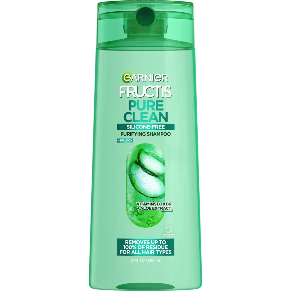 Garnier Fructis Pure Clean Purifying Shampoo with Vitamins B3 & B6 22 fl oz (Pack of 4)