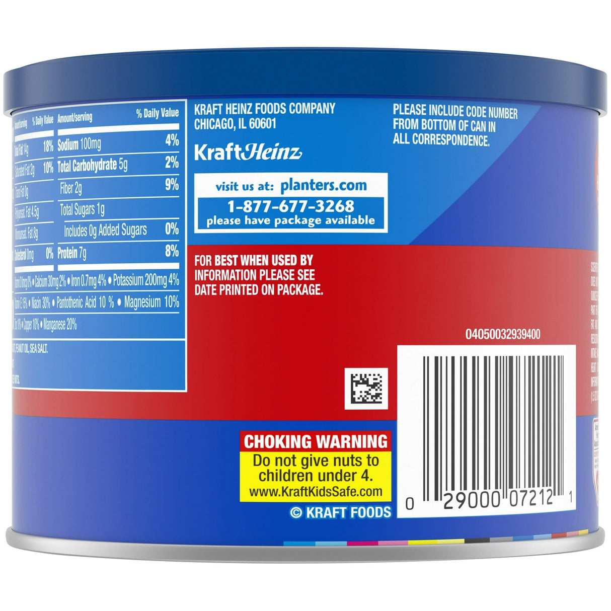 Planters Salted Cocktail Peanuts Canister 12 OZ (Pack of 12)