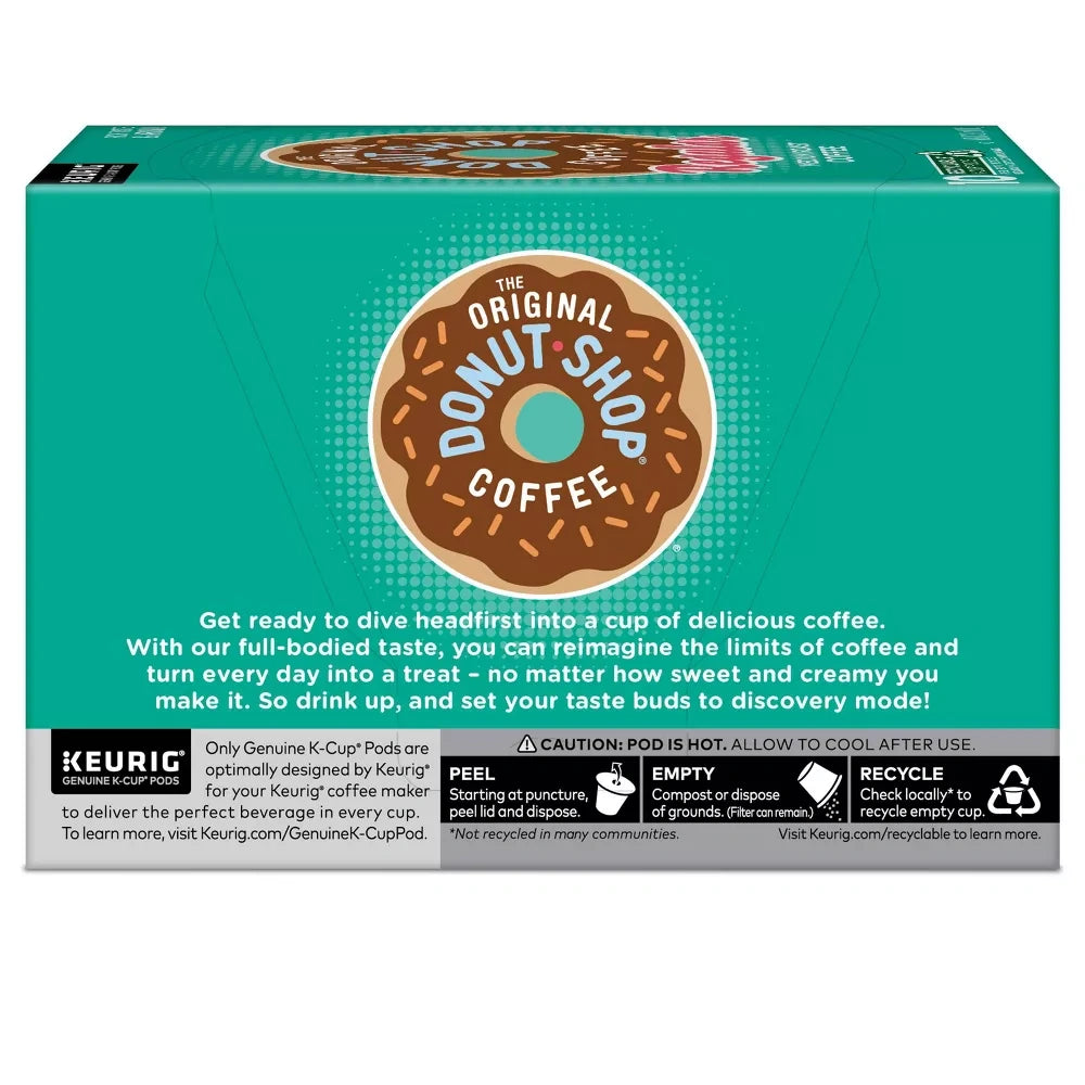 The Original Donut Shop Regular Medium Roast Keurig K-Cup Coffee Pods - 10ct 3.9 Oz (Pack of 6)