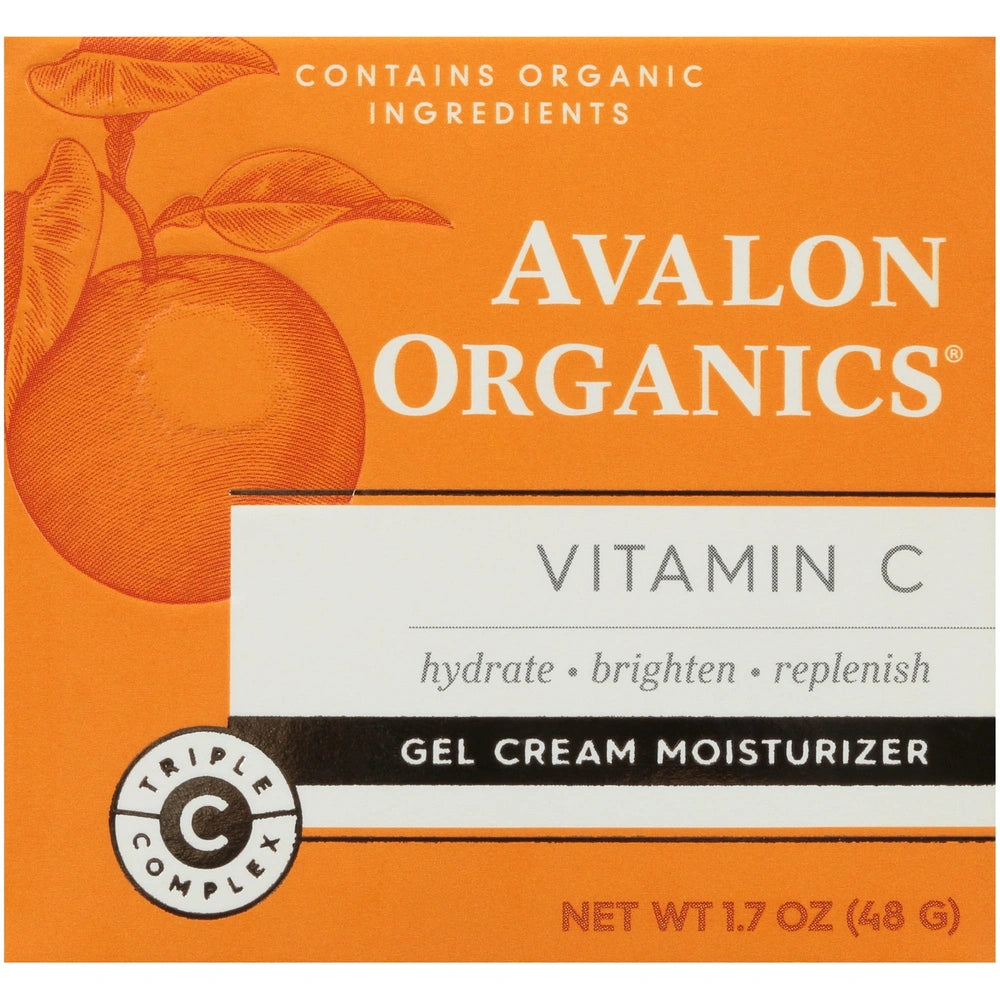 Avalon Organics Vitaminc Gel Cream Moisturizer, 1.7 Oz (Pack Of 6)
