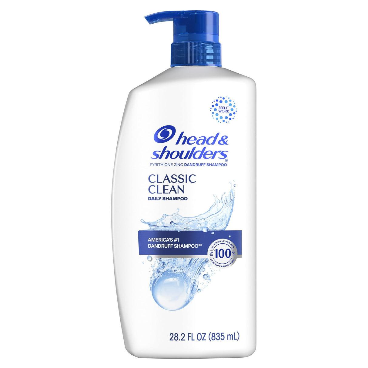 Head & Shoulders Dandruff Shampoo, Anti-Dandruff Treatment, Classic Clean for Da (Pack of 4)