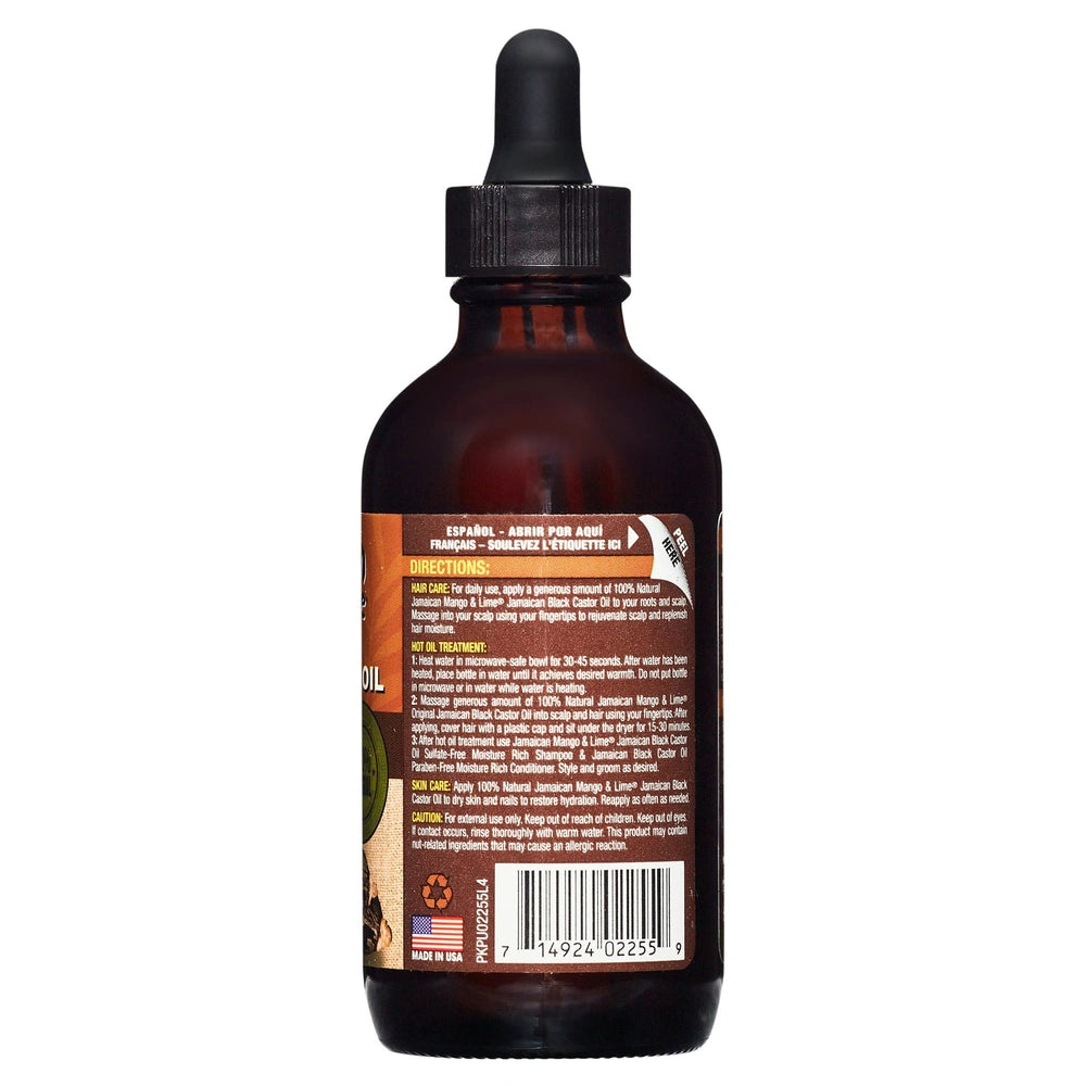 Jamaican Mango Black Castor Oil, Original, 4 fl oz (Pack of 6)