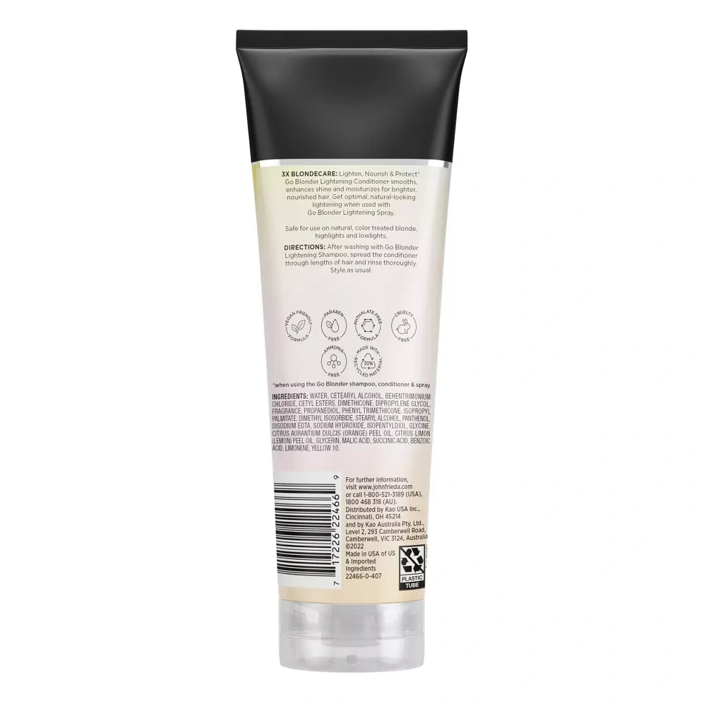John Frieda Go Blonder Lightening Conditioner for Blonde Hair, Brighten Citrus a 8.3 Fl Oz(Pack of 6)