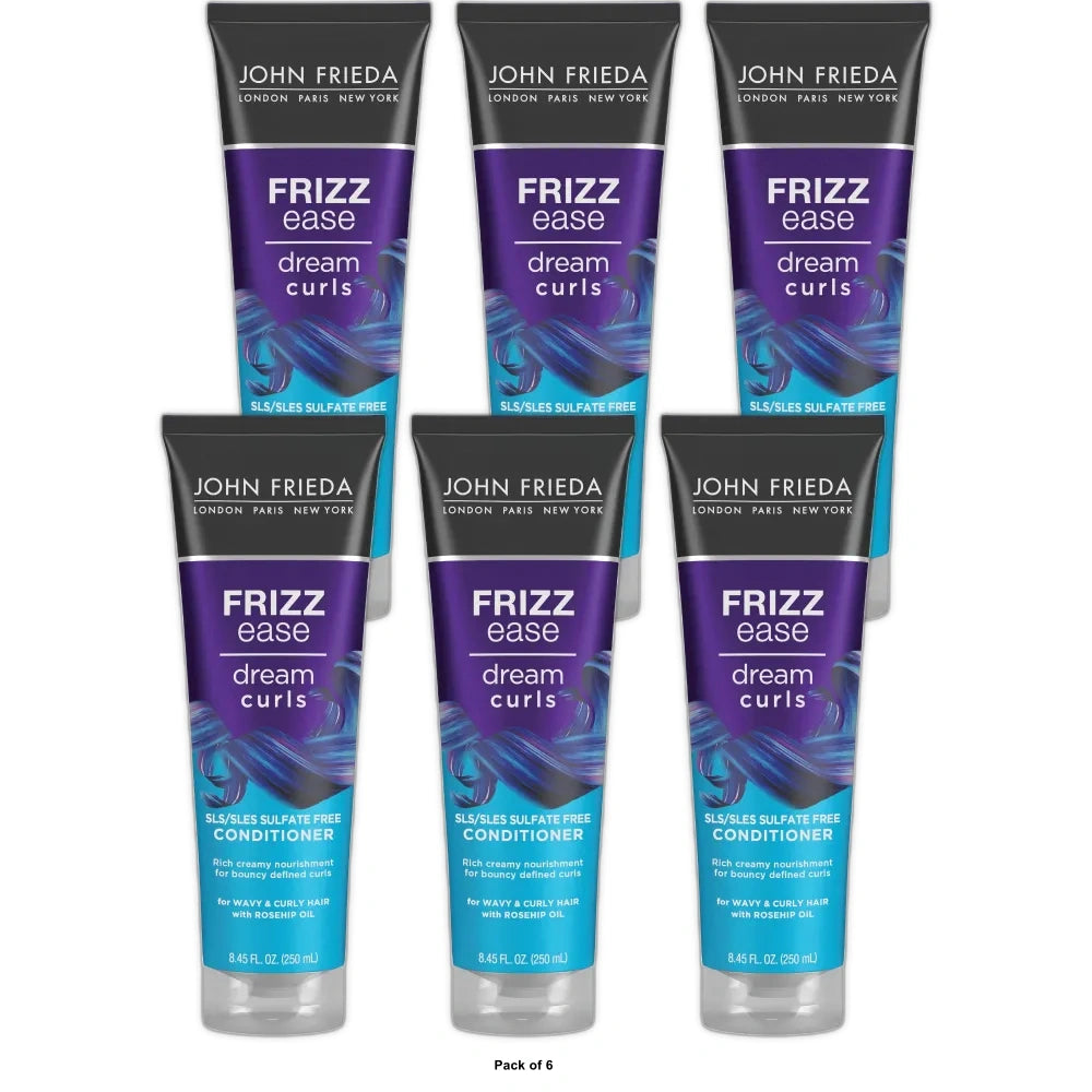 John Frieda Anti Frizz Frizz Ease Dream Curls Conditioner 8.45 oz(Pack of 6)