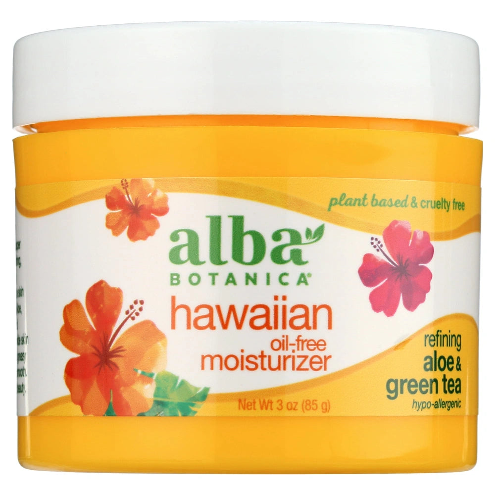 Alba Botanica Refining Aloe & Green Tea Hawaiian Oil-Free Moisturizer 3 OZ (Pack of 6)