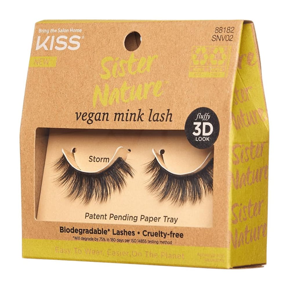 Kiss Sister Nature Vegan Mink Lash Storm 0.32Oz (Pack Of 36)
