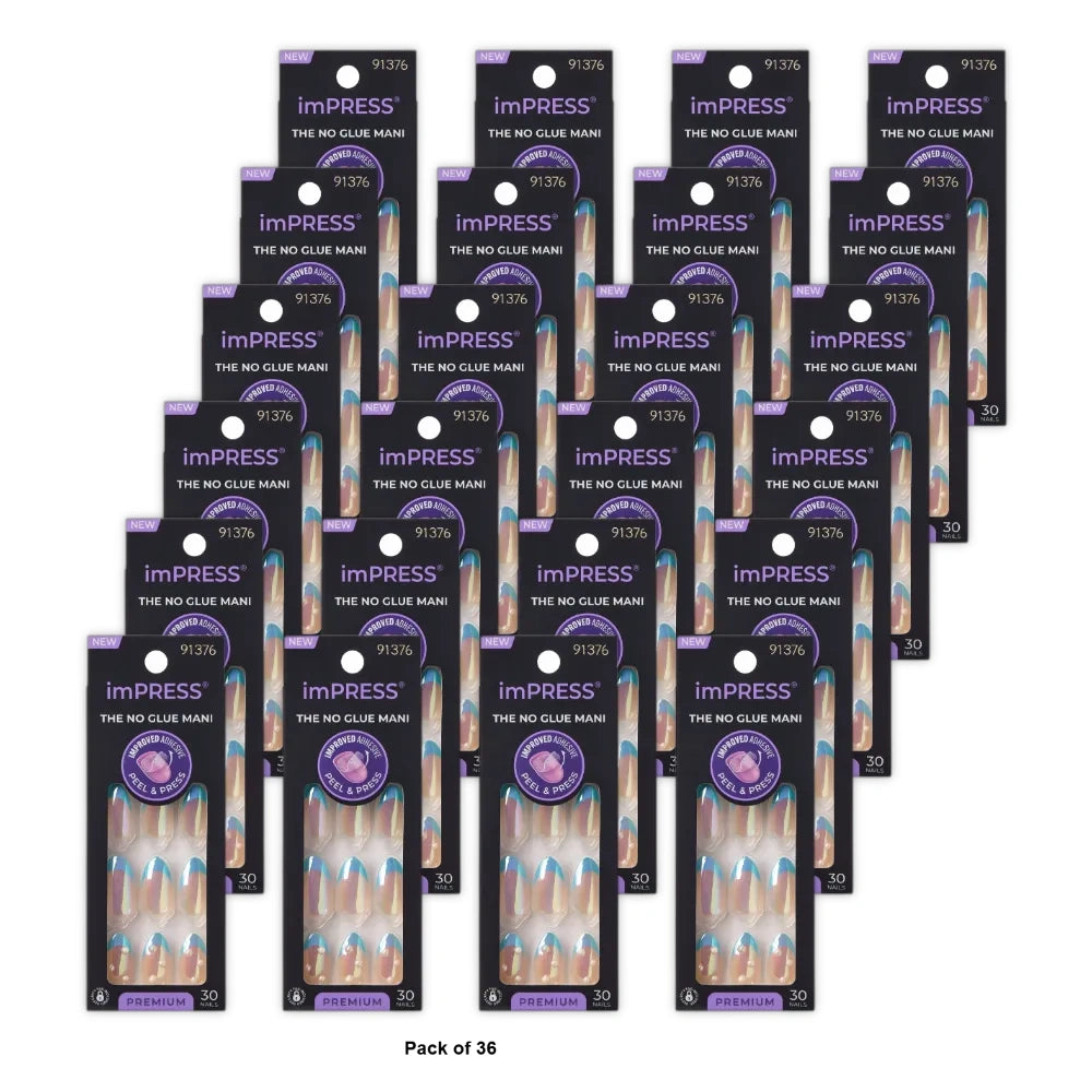 imPRESS Press-On Manicure Fake Nails - Best Life (Pack of 36)