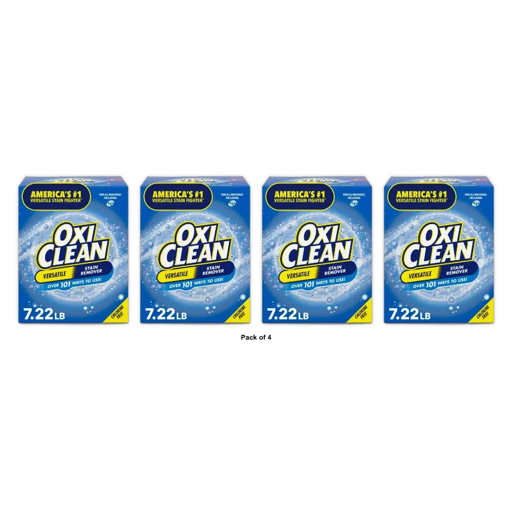OxiClean Versatile Home and Laundry Stain Remover Powder 115.52 oz(Pack of 4)