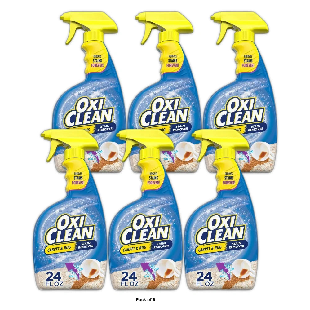 OxiClean Carpet and Rug Stain Remover Spray 24 fl oz (Pack of 6)