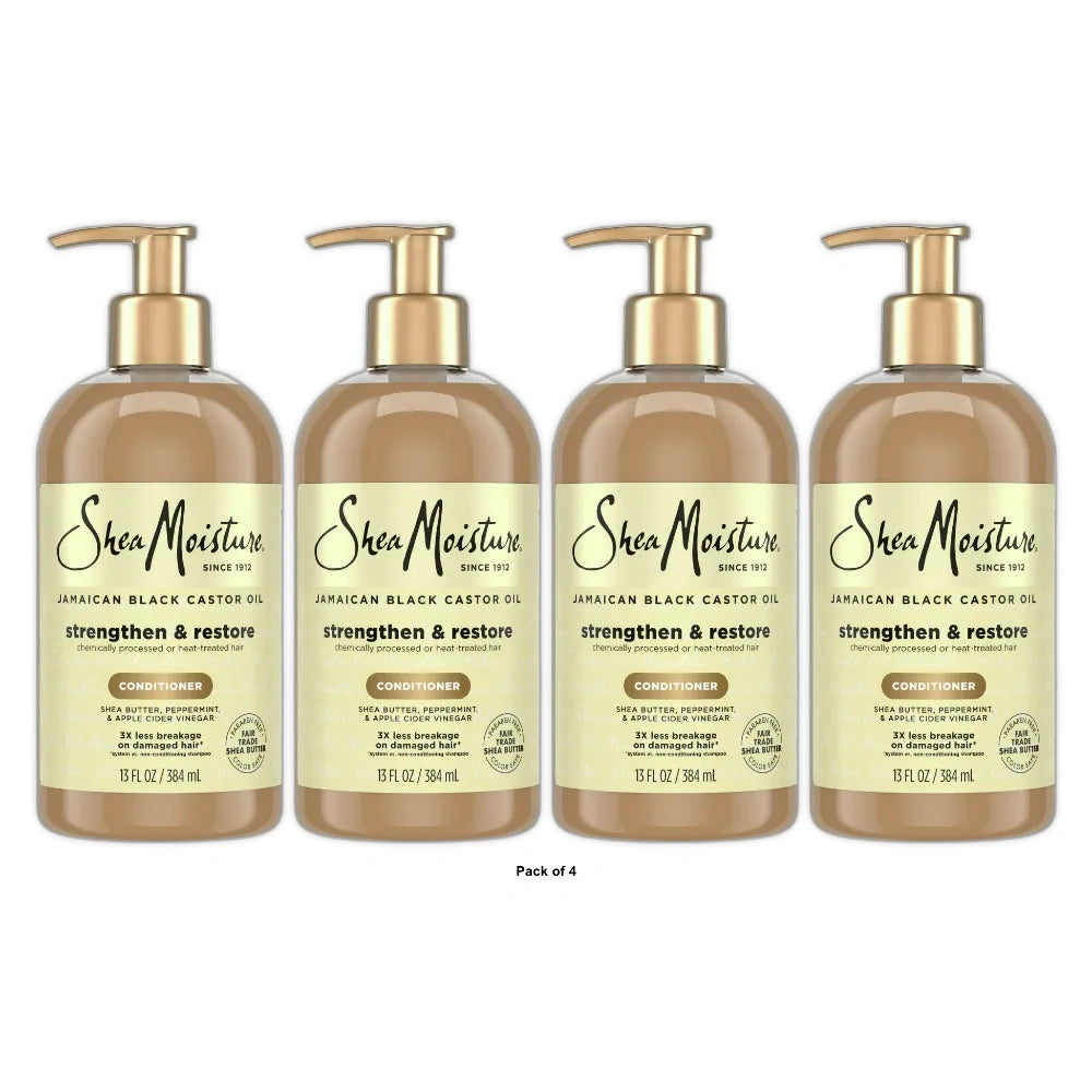 SheaMoisture Strengthen and Restore Rinse Out Hair Conditioner to Intensely Smoo13 fl oz (Pack of 4)
