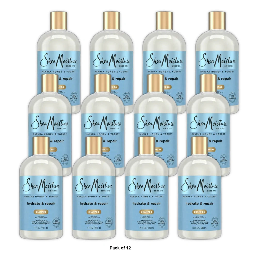 SheaMoisture Manuka Honey & Yogurt Hydrate & Repair Shampoo - 13 fl Oz (Pack of 12)