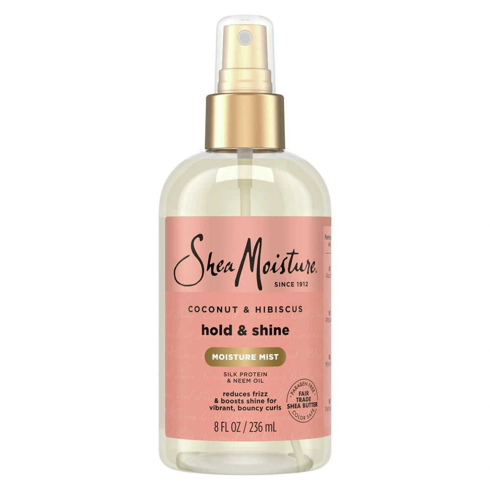 SheaMoisture Frizz Free Hold and Shine Moisture Mist For Thick Curly Hair Coconu 8 OZ (Pack of 12)