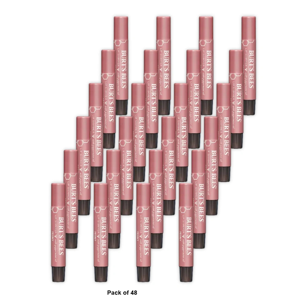 Burt'S Bees - Peony Lip Shimmer 0.09 Oz (Pack Of 48)