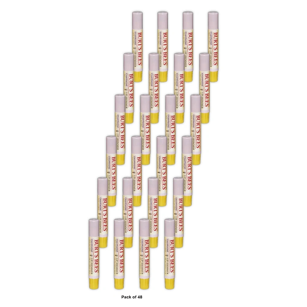 Burt S Bees Lip Balm Moisturizing Lip Shimmer For Women For All Day Hydration 0.09 Oz (Pack Of 48)