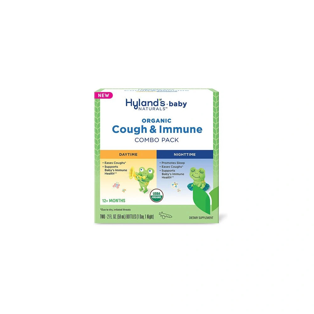 Hyland s Naturals Baby Organic Cough & Immune Combo 2 fl oz (Pack of 12)