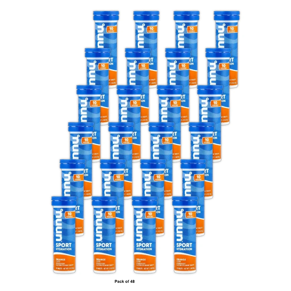 Nuun - Active Effervescent Electrolyte Supplement Orange - 10 Tablets (Pack of 48)