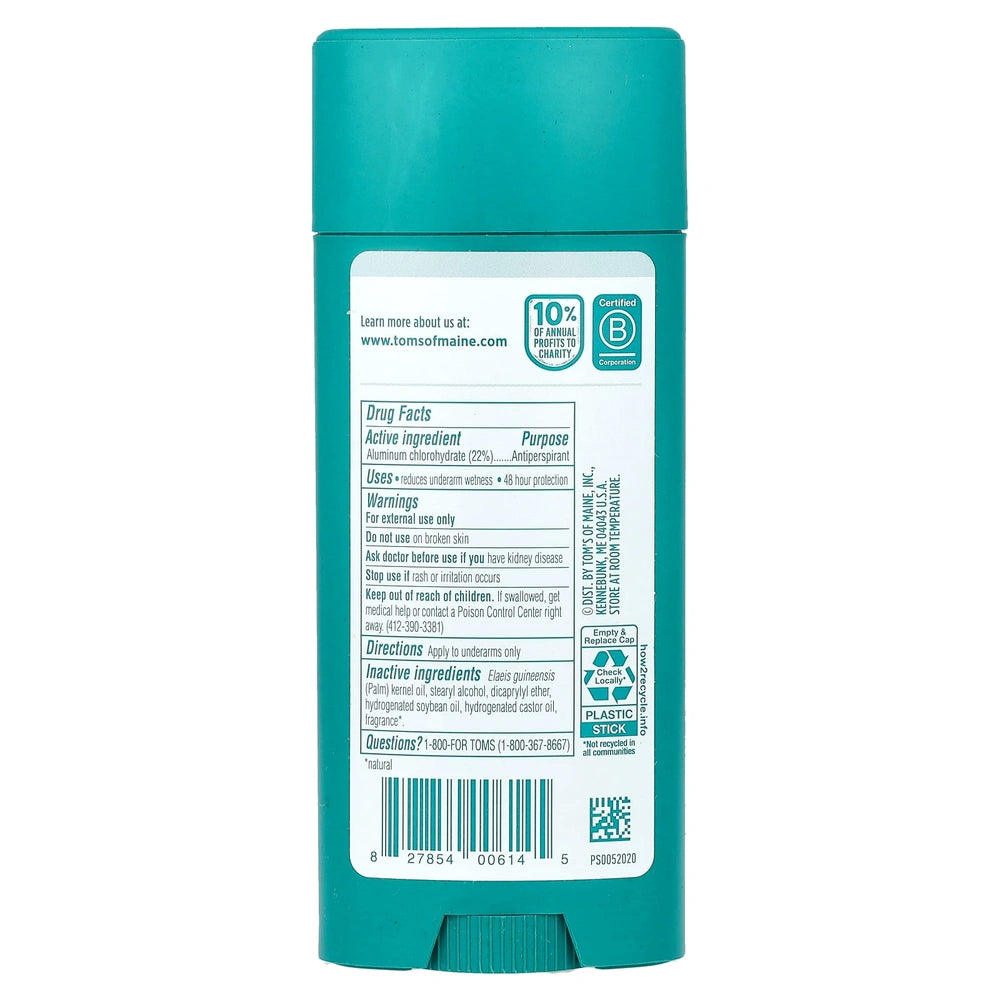 Tom s of Maine Extra Effective Antiperspirant North Woods 3.25 oz (Pack of 12)