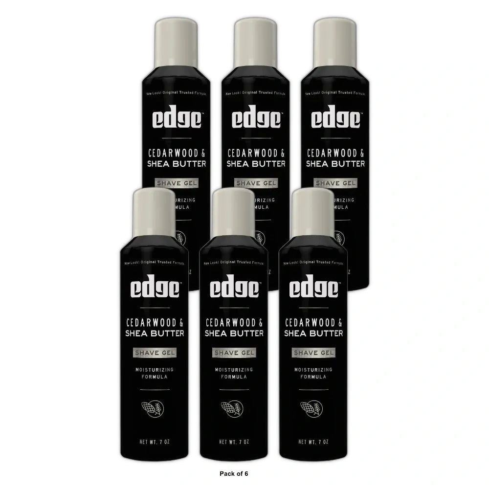 Edge Cedarwood & Shea Butter Men s Shave Gel 7 Moisturizing Formula That Pro 7 oz (Pack of 6)