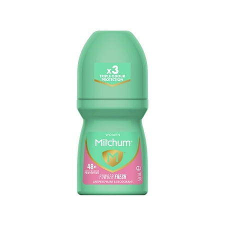 Mitchum Women's Triple Odor Protection Roll-On 1.7 Oz (Pack of 24)