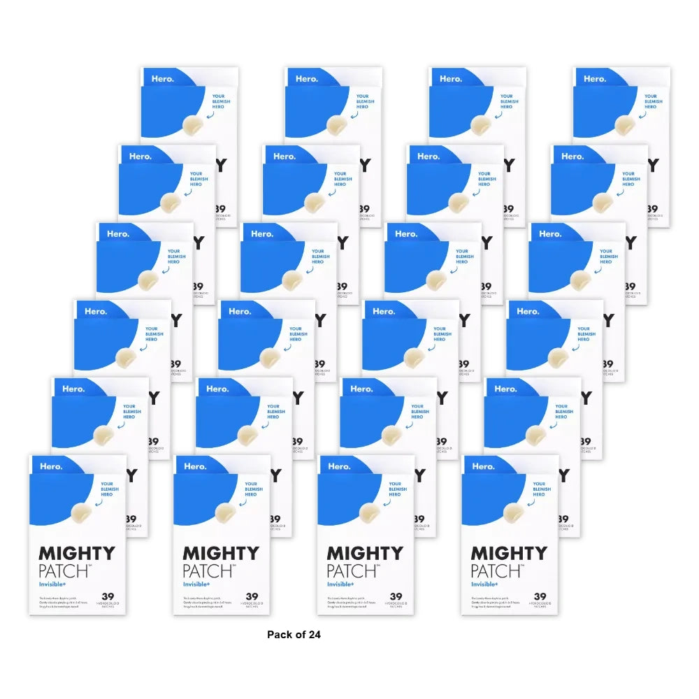 Hero Cosmetics Mighty Patch Acne Patches Invisible+ 39 count (Pack of 24)
